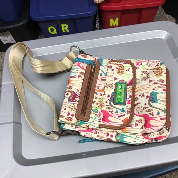 LILY BLOOM  cross body bag Zippers, bucket bag, 1 strap, adjustable, flap - Picture 6 of 7